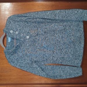 COLUMBIA Pullover Button Hoodie Size Large. Gray